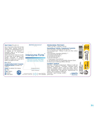 Intenzyme forte biotics    comp 100