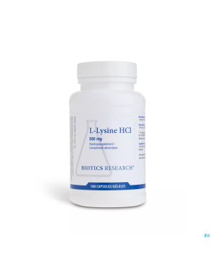 L-lysine biotics    caps 100x500mg