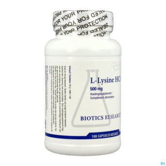 L-lysine biotics    caps 100x500mg