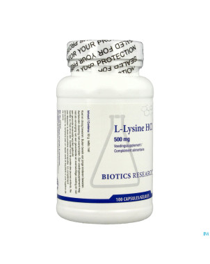 L-lysine biotics    caps 100x500mg