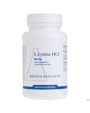 L-lysine biotics    caps 100x500mg