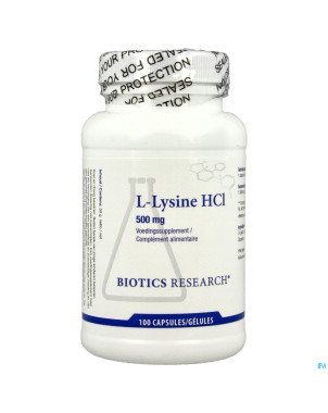 L-lysine biotics    caps 100x500mg