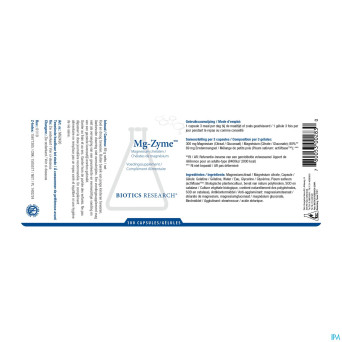 Mg zyme biotics    comp 100x100mg