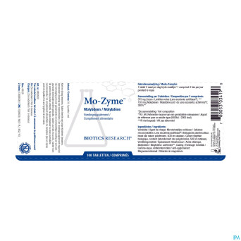 Mo zyme 50mcg    biotics comp 100