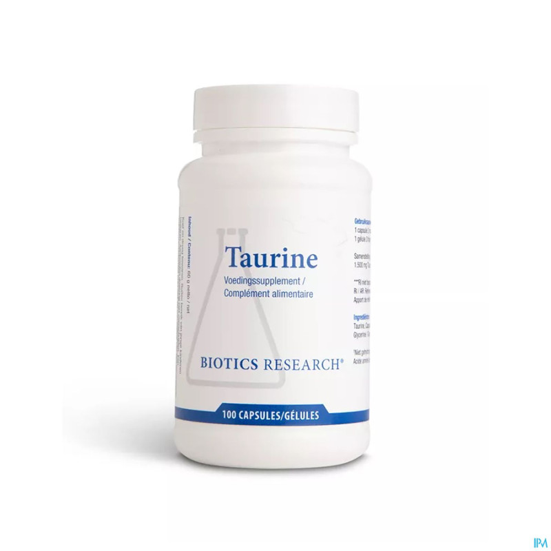 Taurine biotics    caps 100x500mg