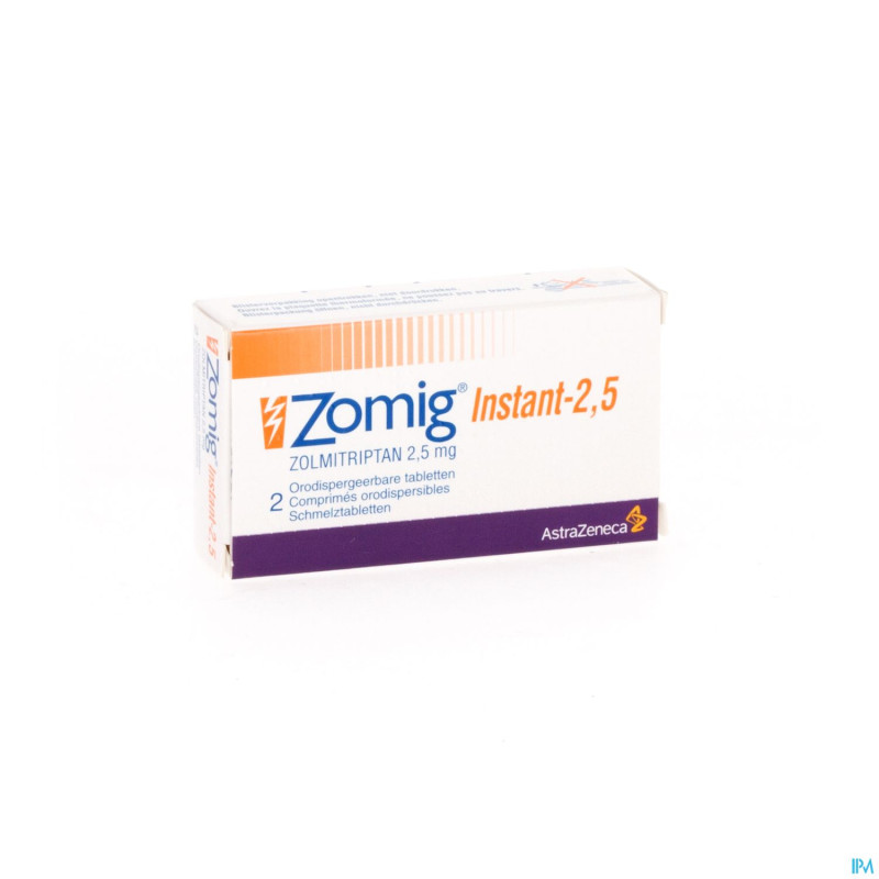Zomig instant tabl  2 x 2,5 mg