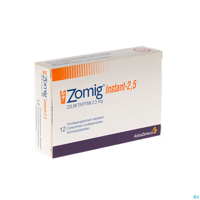 Zomig instant tabl 12 x 2,5 mg