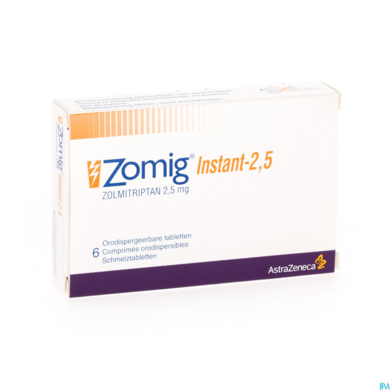 Zomig instant tabl  6 x 2,5 mg