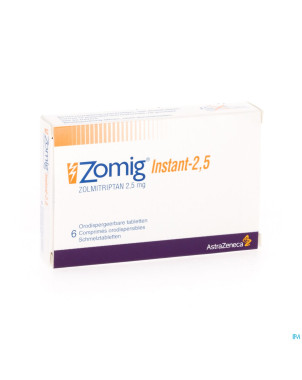 Zomig instant tabl  6 x 2,5 mg