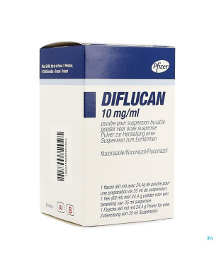 Diflucan pulv pr susp  50mg/5ml