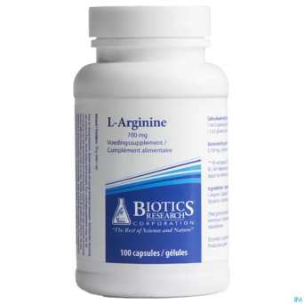 L arginine biotics    caps 100x700mg