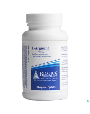 L arginine biotics    caps 100x700mg
