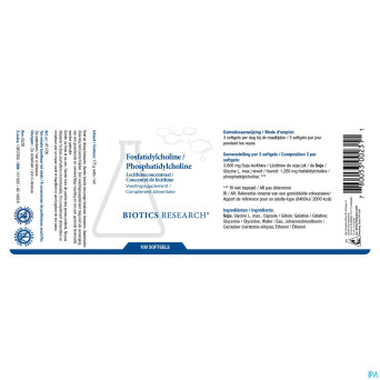 Phosphatidylcholine    biotics caps 100