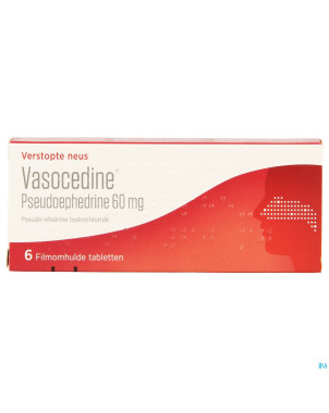 Vasocedine pseudoefedrine    comp pell 6