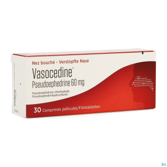 Vasocedine pseudoefedrine    comp pell 30