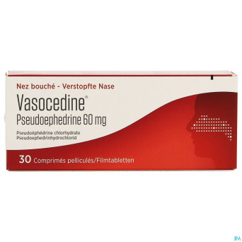 Vasocedine pseudoefedrine    comp pell 30
