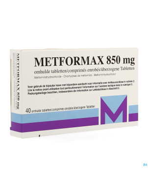 Metformax 850 tabl  40 x 850 mg