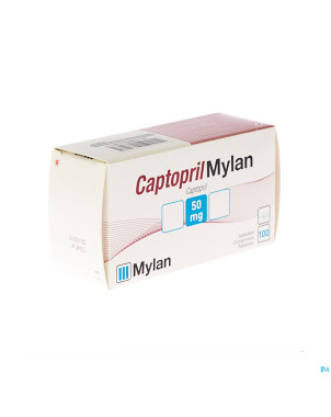 Captopril mylan tabl 100x 50mg