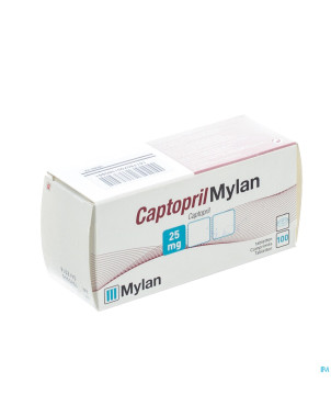 Captopril mylan tabl 100x 25mg