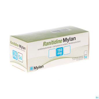 Ranitidine mylan tabl  56 x 150 mg