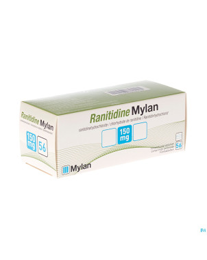 Ranitidine mylan tabl  56 x 150 mg