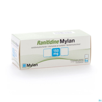 Ranitidine mylan tabl  56 x 150 mg