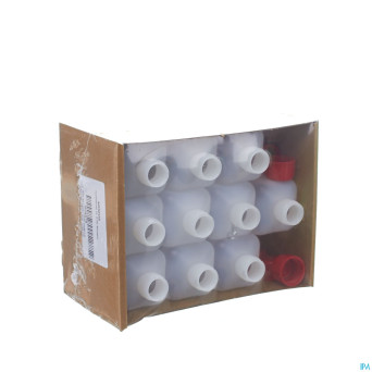 Bouteille pet carre+bouchon rouge    250ml 10 aca