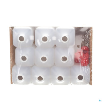 Bouteille pet carre+bouchon rouge    500ml 10 aca