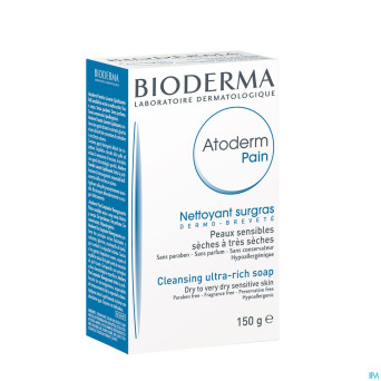 Bioderma atoderm pain surgras peau seche    150g