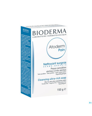 Bioderma atoderm pain surgras peau seche    150g