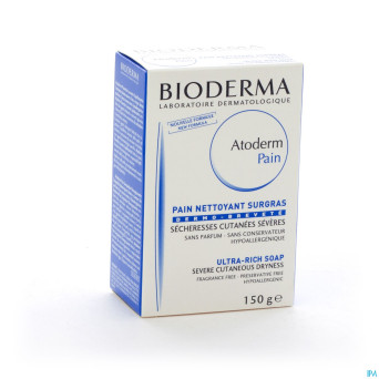 Bioderma atoderm pain surgras peau seche    150g
