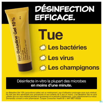 Iso betadine gel tube 100 g