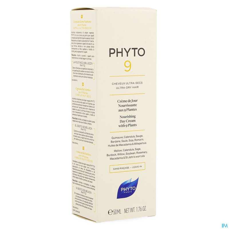Phyto 9 cr jour chev tres secs 50ml
