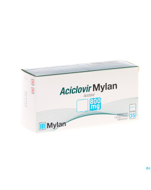 Aciclovir mylan 800 comp 35 x 800 mg