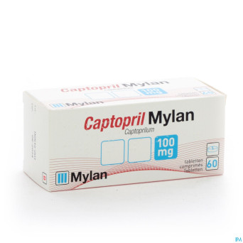 Captopril mylan (ex-doc) 100 comp  60 x 100 mg