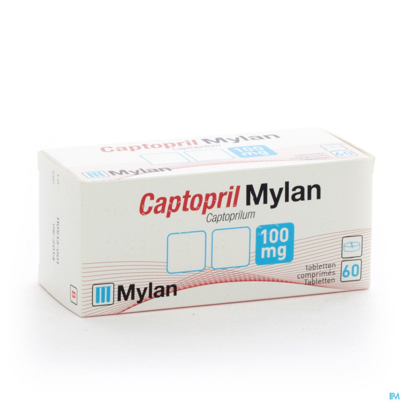 Captopril mylan (ex-doc) 100 comp  60 x 100 mg