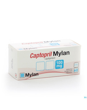 Captopril mylan (ex-doc) 100 comp  60 x 100 mg