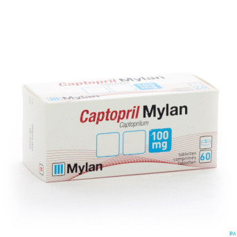 Captopril mylan (ex-doc) 100 comp  60 x 100 mg