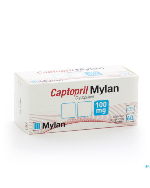 Captopril mylan (ex-doc) 100 comp  60 x 100 mg