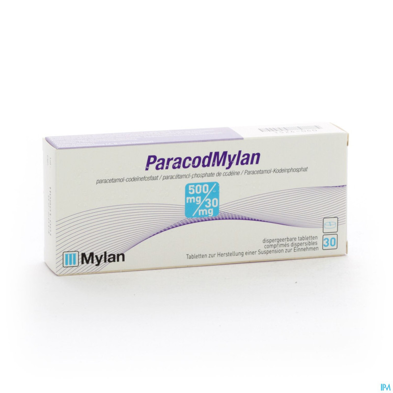 Paracod mylan comp disp  30 x 500 mg