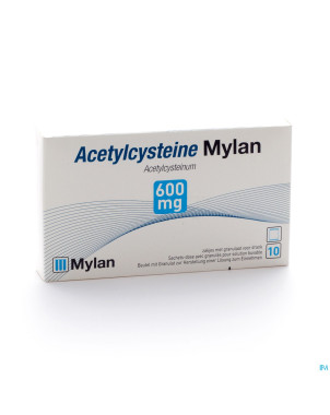 Acetylcysteine mylan sach 10 x 600 mg