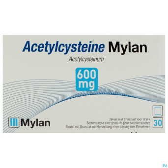 Acetylcysteine mylan sach 30 x 600 mg