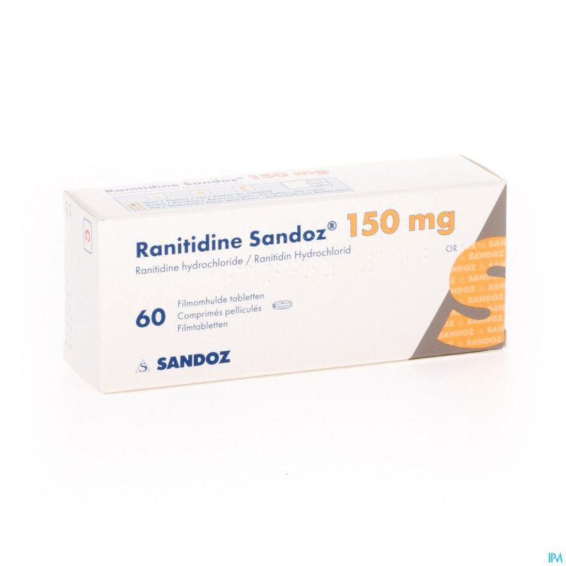 Ranitidine sandoz 150mg tabl  60x150mg new sandoz