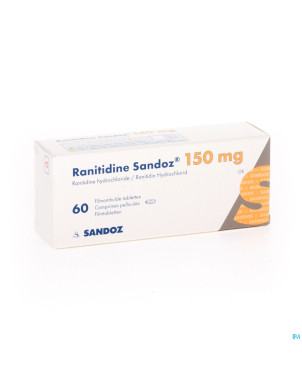 Ranitidine sandoz 150mg tabl  60x150mg new sandoz