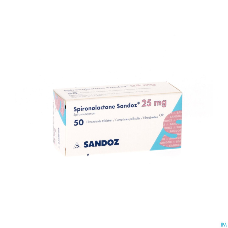 Spironolactone sandoz  25 mg comp pell  50
