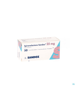 Spironolactone sandoz  25 mg comp pell  50