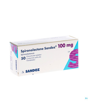 Spironolactone sandoz 100 mg comp pell  50