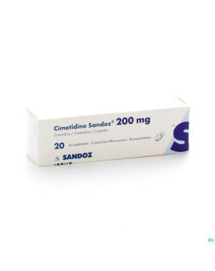 Cimetidine sandoz 200 mg comp eff 20