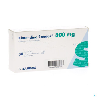 Cimetidine sandoz 800 mg comp eff 30