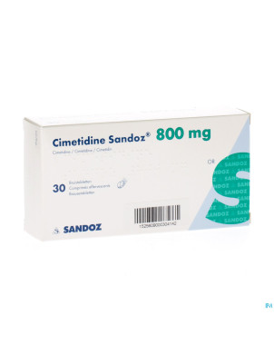 Cimetidine sandoz 800 mg comp eff 30